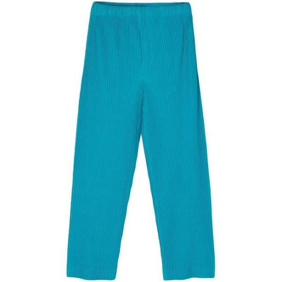  옴므 플리세 이세이 미야케 수트 팬츠 HP46JF114 74 TURQUOISE BLUE DOM