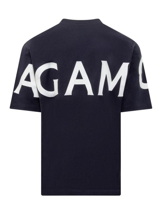  살바토레 페라가모 반팔 티셔츠 122303 771855 NAVY DOM - SALVATORE FERRAGAMO