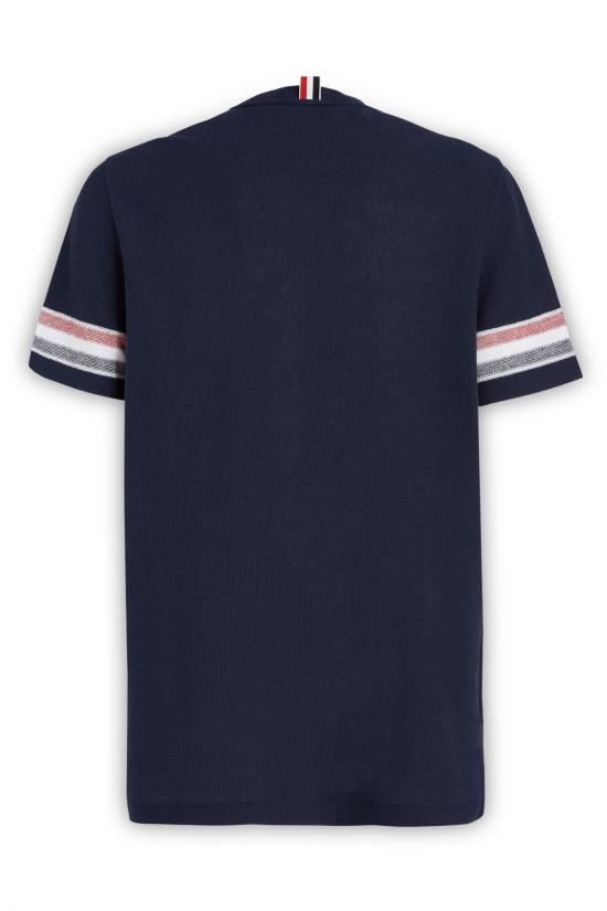  톰브라운 반팔 티셔츠 MJS204A J0046 415 NAVY DOM - THOM BROWNE