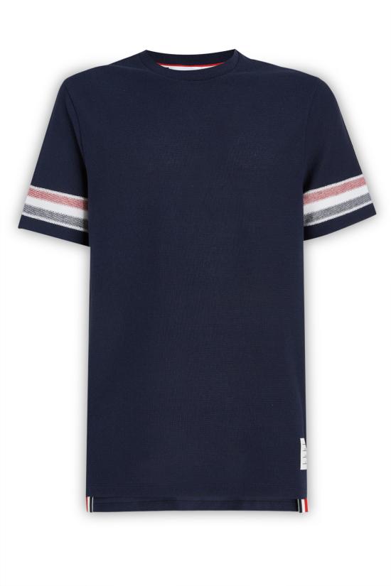  톰브라운 반팔 티셔츠 MJS204A J0046 415 NAVY DOM