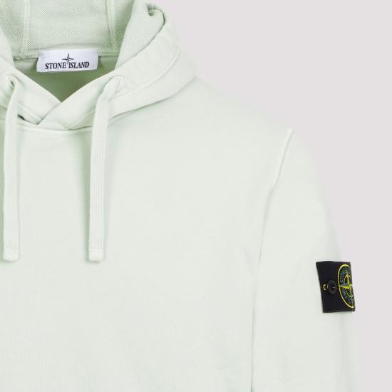  스톤 아일랜드 후드 티셔츠 801564151V0051 PISTACHIO DOM - STONE ISLAND