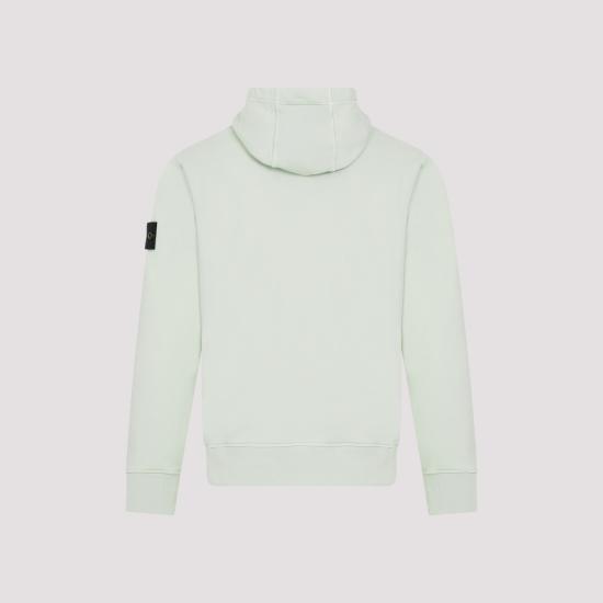  스톤 아일랜드 후드 티셔츠 801564151V0051 PISTACHIO DOM - STONE ISLAND