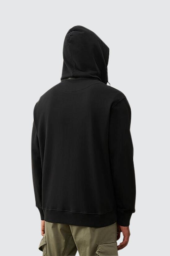  씨피 컴퍼니 후드 티셔츠 16CMSS024A110039G999 BLACK DOM - C.P. COMPANY