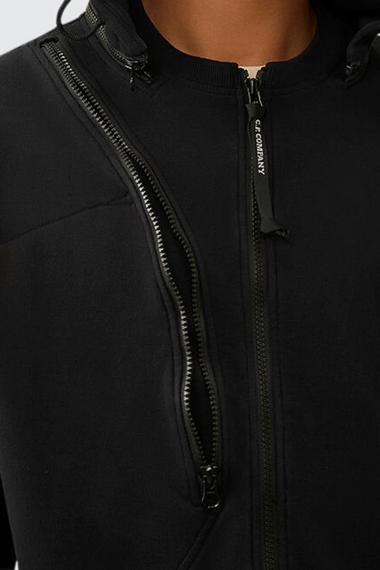  씨피 컴퍼니 후드 티셔츠 16CMSS024A110039G999 BLACK DOM - C.P. COMPANY