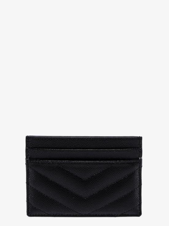 25FW 생로랑 카산드라 마틀라세 카드 케이스 423291BOW011000 BLACK DOM - SAINT LAURENT