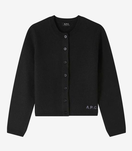 25FW 아페쎄 가디건 WVBDKF22301LZZ BLACK DOM