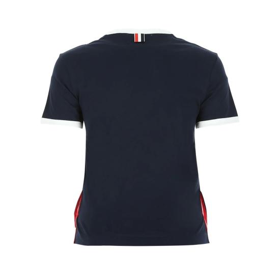 25SS 톰브라운 반팔 티셔츠 FJS075A00042415 NAVY DOM - THOM BROWNE