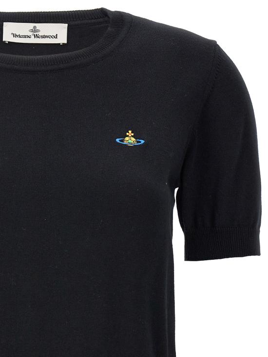  비비안웨스트우드 베아 니트 반소매 스웨터 1803002QY001BN402 BLACK DOM - VIVIENNE WESTWOOD