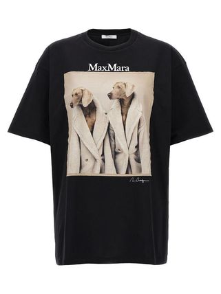  막스마라 반팔 티셔츠 1946013901119460139600011 BLACK DOM