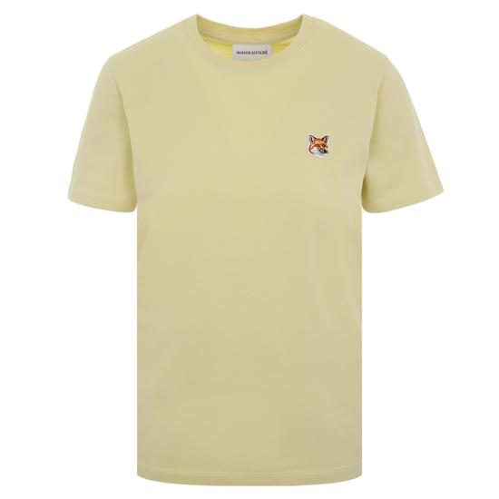  메종키츠네 반팔 티셔츠 LW00105KJ0008P712 CHALK YELLOW DOM