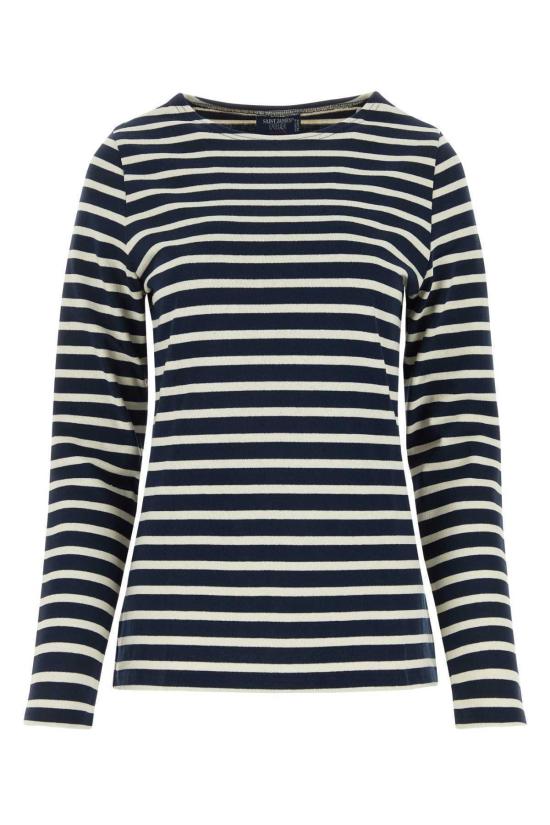  세인트제임스 긴팔 티셔츠 413551 MARINE ECRU DOM