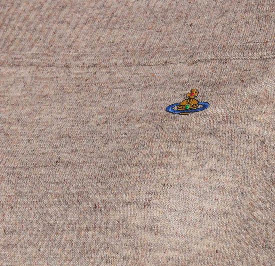  비비안웨스트우드 민소매 티셔츠 18030045Y001CC401 BEIGE TWEED DOM - VIVIENNE WESTWOOD