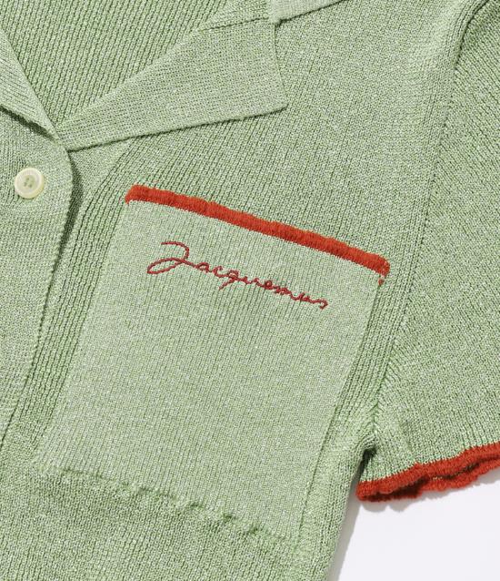  자크뮈스 가디건 231KN1812256550 GREEN DOM - JACQUEMUS