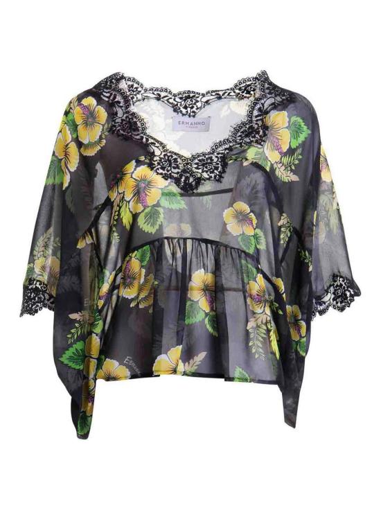 24FW 에르마노 설비노 블라우스 D44EK053EC9MF338 Black