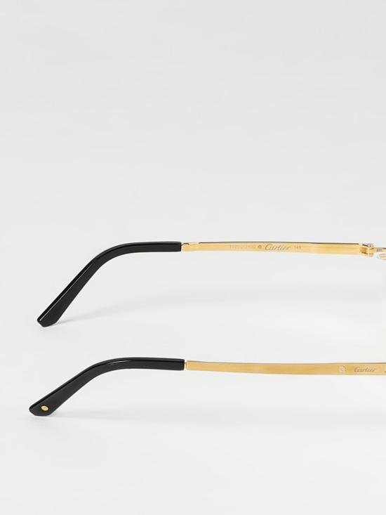 26SS 까르띠에 산토스 림리스 무테 안경 CT0407O 001 Gold - CARTIER