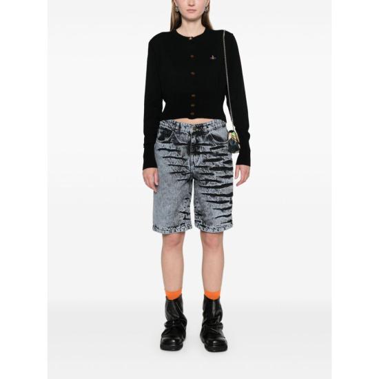 25FW 비비안웨스트우드 BEA 베아 크롭 가디건 1803002UY001VN401 BLACK DOM - VIVIENNE WESTWOOD