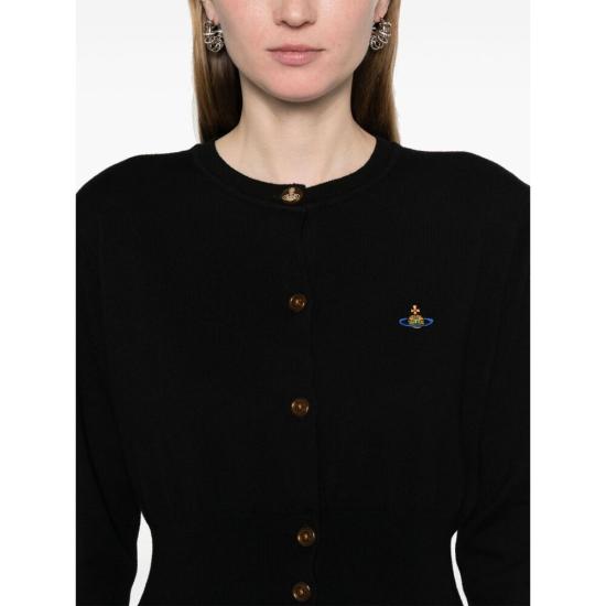 25FW 비비안웨스트우드 BEA 베아 크롭 가디건 1803002UY001VN401 BLACK DOM - VIVIENNE WESTWOOD