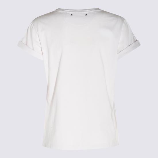  골든구스 반팔 티셔츠 GWP01221P00063810363 VINTAGE WHITE DOM - GOLDEN GOOSE