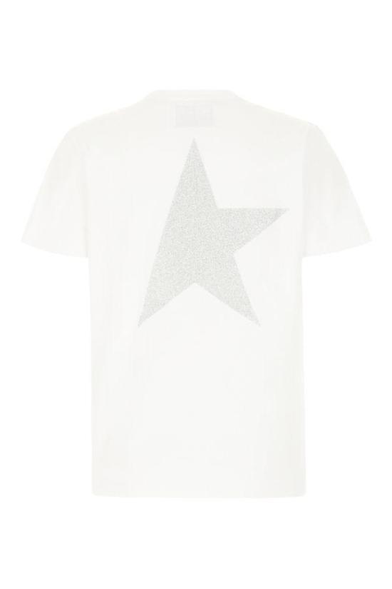  골든구스 반팔 티셔츠 GWP01220P00088080185 WHITE SILVER DOM - GOLDEN GOOSE