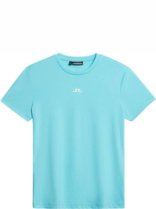  제이린드버그 반팔 티셔츠 AWJT11280O140 BLUE CURACAO DOM