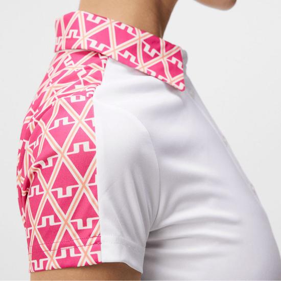  제이린드버그 폴로 티셔츠 GWJT090120000 WHITE DOM - J LINDEBERG