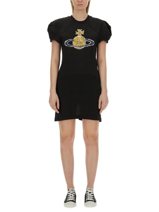  비비안웨스트우드 미디 원피스 1I01000CJ0006N401 BLACK DOM - VIVIENNE WESTWOOD