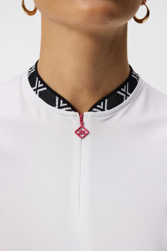  제이린드버그 민소매 티셔츠 GWJT093460000 WHITE DOM - J LINDEBERG