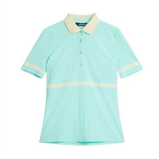  제이린드버그 폴로 티셔츠 GWJT08997O492 ARUBA BLUE DOM
