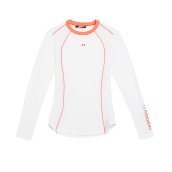  제이린드버그 AMELIA 롱슬리브 티셔츠 AWJT10056 0000 WHITE DOM