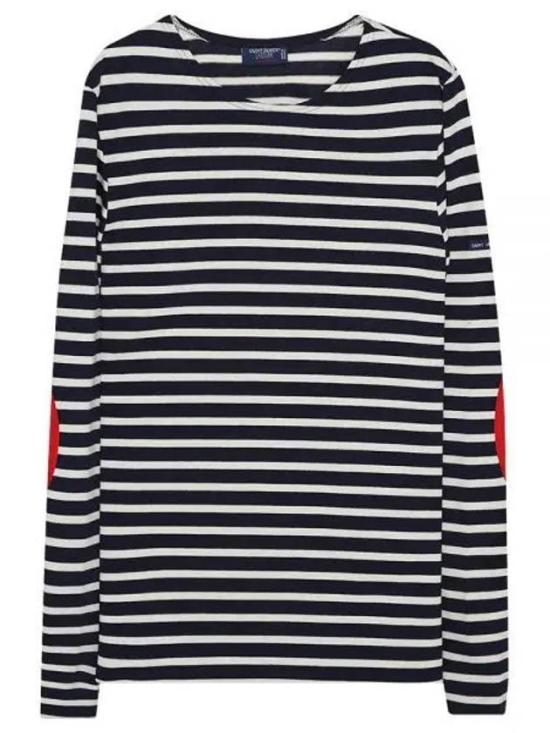  세인트제임스 긴팔 티셔츠 04078 MARINE ECRU TULIPE DOM