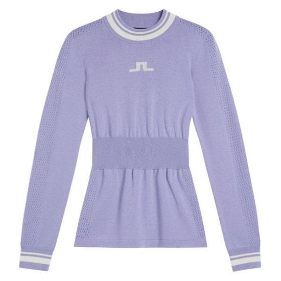  제이린드버그 긴팔 티셔츠 AWKW09381Q066 SWEET LAVENDER DOM