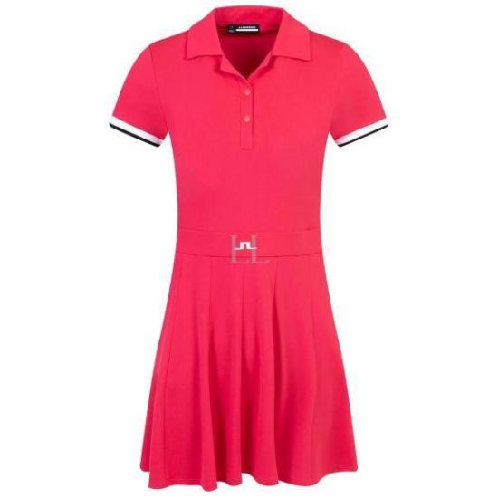  제이린드버그 숏 원피스 GWSD09340G064 ROSE RED DOM