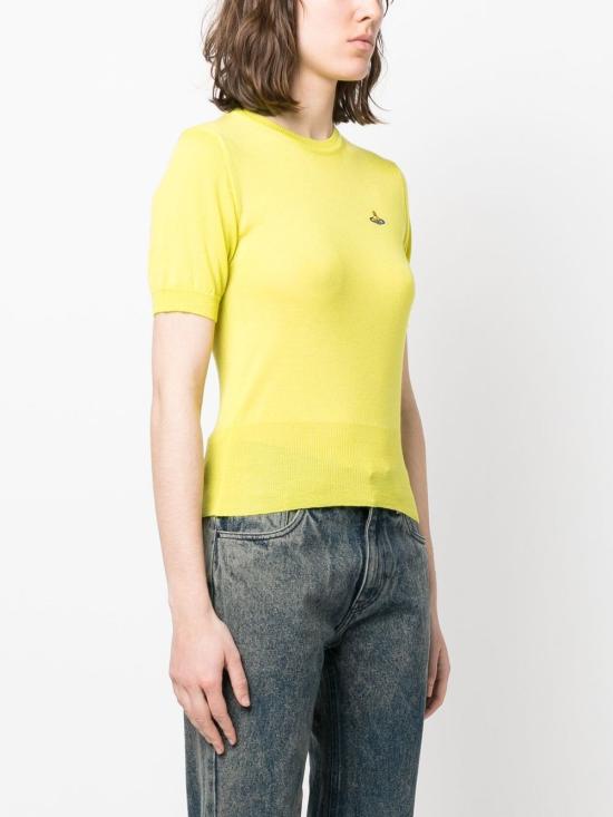  비비안웨스트우드 니트 18030020Y000QE401 NEON YELLOW DOM - VIVIENNE WESTWOOD