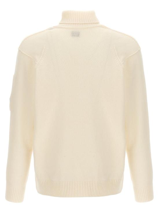  씨피 컴퍼니 터틀넥 17CMKN142A110149A103 GAUZE WHITE DOM - C.P. COMPANY