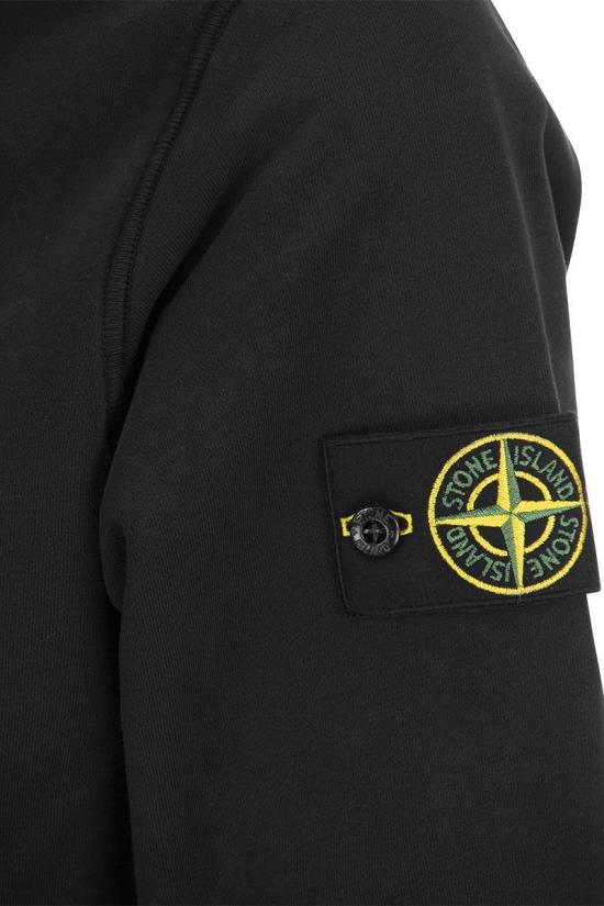  스톤 아일랜드 후드 티셔츠 791567461V0029 BLACK DOM - STONE ISLAND