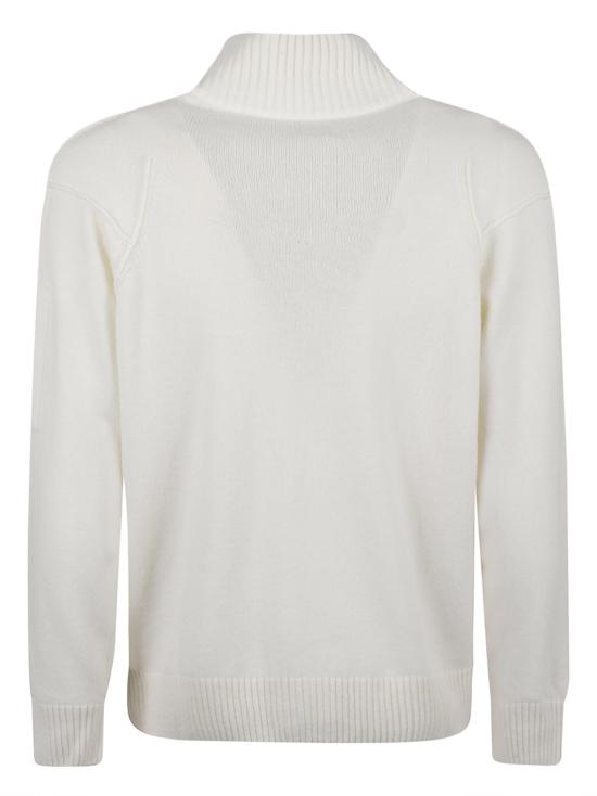  씨피 컴퍼니 집업 니트 17CMKN143A110149A103 GAUZE WHITE DOM - C.P. COMPANY