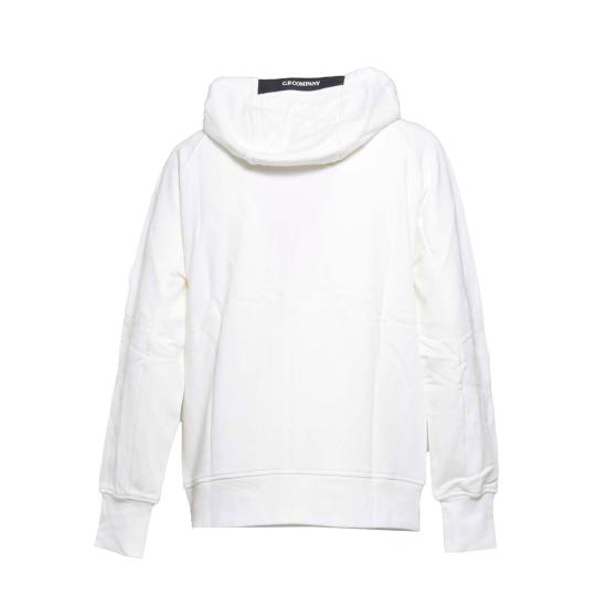  씨피 컴퍼니 다이애그널 레이즈드 플리스 지퍼 후드집업 17CMSS025A 005086W 103 GAUZE WHITE DOM - C.P. COMPANY