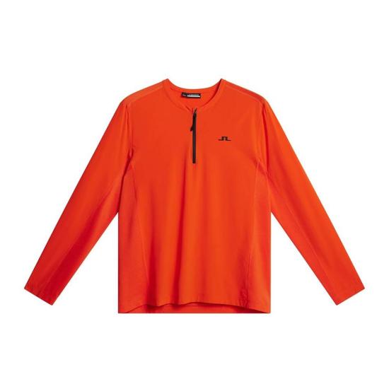  제이린드버그 긴팔 티셔츠 AMJT08957 G016 TANGERINE TANGO DOM