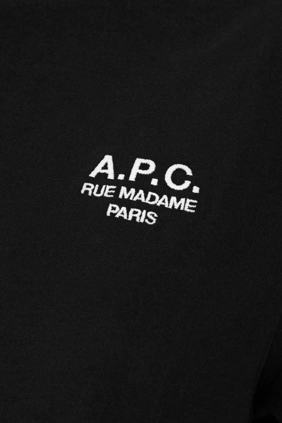 25SS 아페쎄 반팔 티셔츠 COHBUM26388TZC NOIR BLANC DOM - A.P.C.