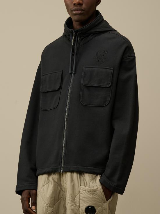  씨피 컴퍼니 자켓 17CMSS021A006372G995 BLACK SAND DOM - C.P. COMPANY