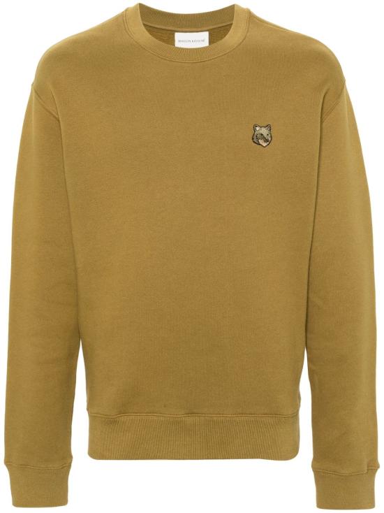  메종키츠네 볼드 폭스 헤드 패치 컴포트 스웨트셔츠 MM00316KM0307P358 KHAKI GREEN DOM