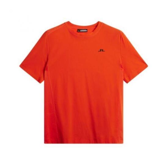  제이린드버그 트레이닝 티셔츠 AMJT08910G016 TANGERINE TANGO DOM