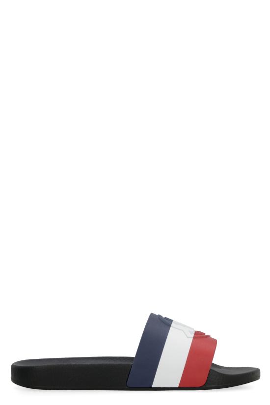  몽클레어 바실 러버 슬라이드 4C0003001A49998 BLACK DOM