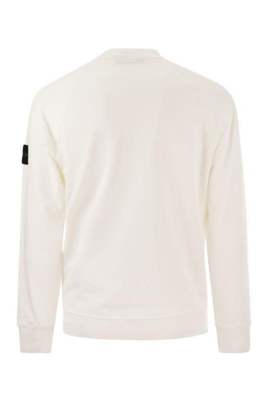  스톤 아일랜드 66060 올드 이펙트 스웨트셔츠  801566060V0001 WHITE DOM - STONE ISLAND