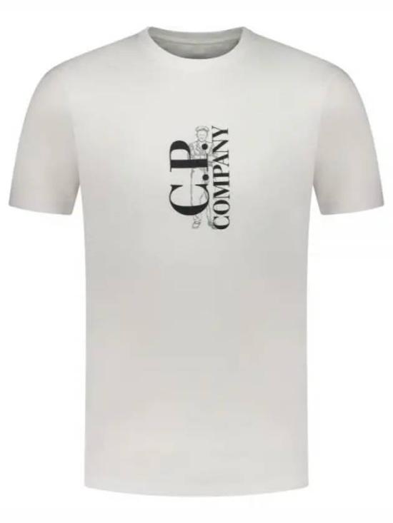  씨피 컴퍼니 반팔 티셔츠 16CMTS139A 005100W 103 GAUZE WHITE DOM