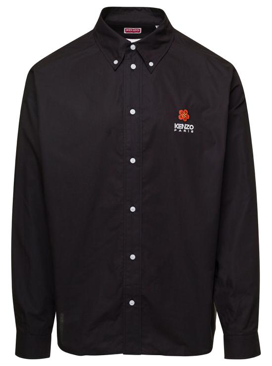  겐조 긴팔 셔츠 FD5 5CH410 9LH 99 BLACK DOM