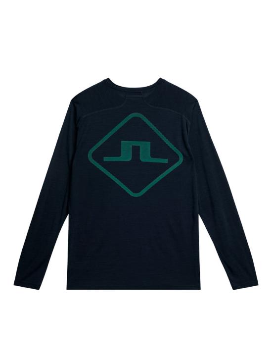  제이린드버그 긴팔 티셔츠 AMJT09276 6855 JL NAVY DOM - J LINDEBERG