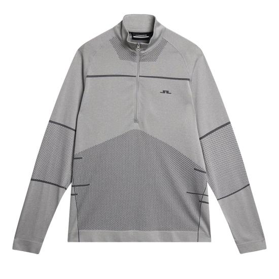  제이린드버그 긴팔 티셔츠 AMJS09802U199 LIGHT GREY MELANGE DOM