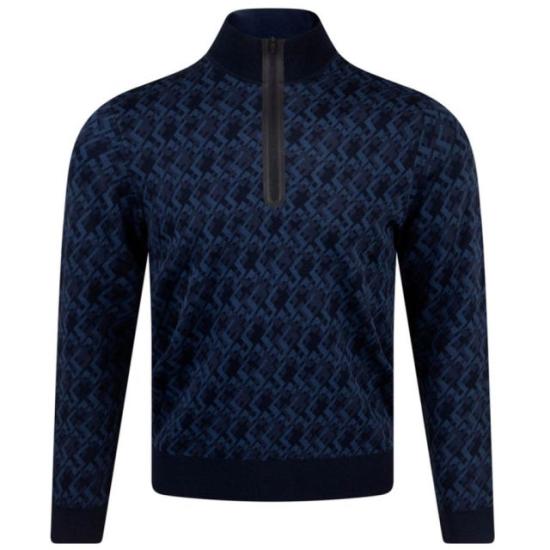  제이린드버그 터틀넥 AMKW09401O414 JL NAVY MELANGE DOM