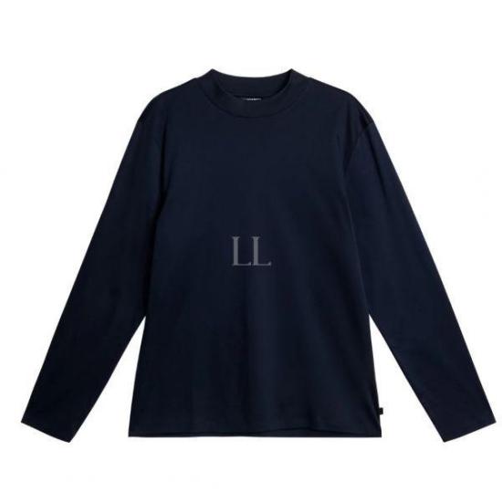 제이린드버그 긴팔 티셔츠 FMJT085946855 JL NAVY DOM